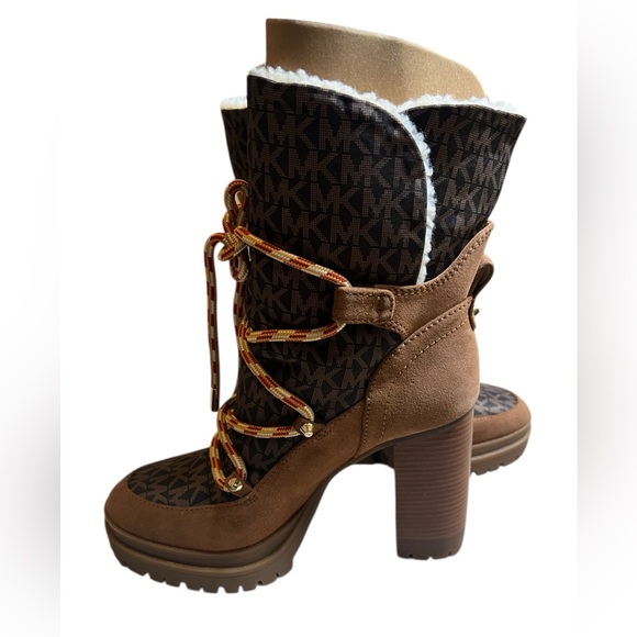 Michael Kors Culver Logo Print Platform Boot - Picture 6 of 14